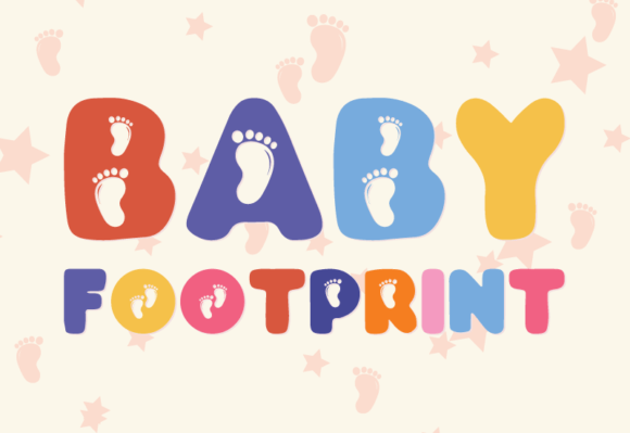 Baby Footprint Font: Playful Typography for Web Design