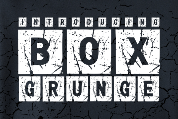 Box Grunge Font for Business