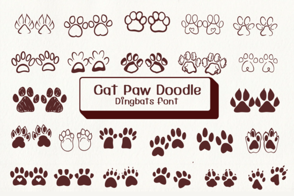 Cat Paw Doodle Font Review