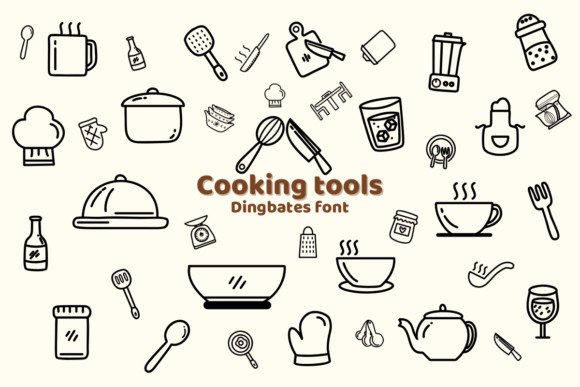 Cooking Tools Font