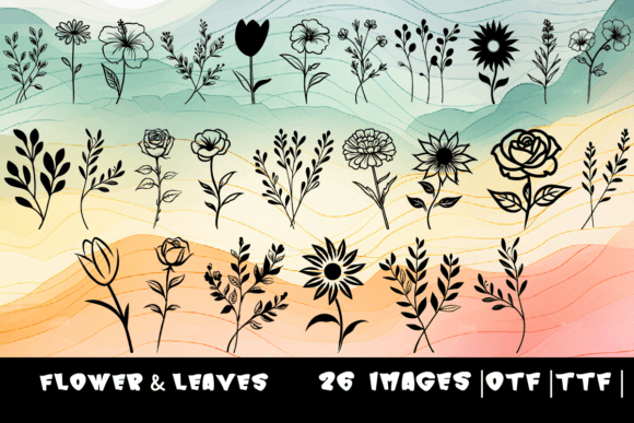 Flower Leaves: A Nature-Inspired Font for Business Branding