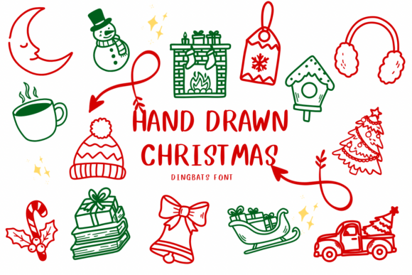 Hand Drawn Christmas Font