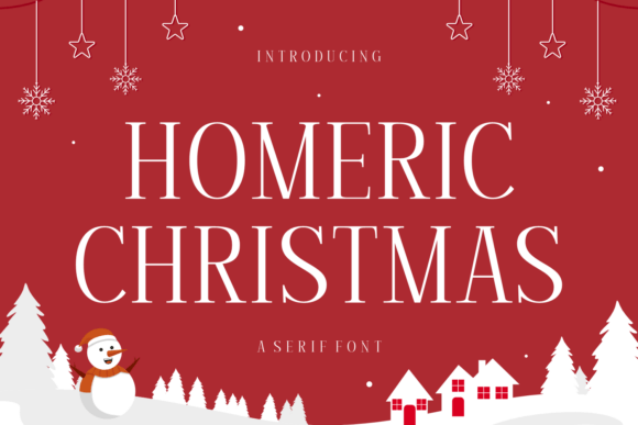 Homeric Christmas Font for Festive Branding