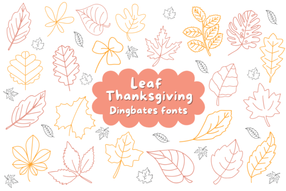 Leaf Thanksgiving Font for Business