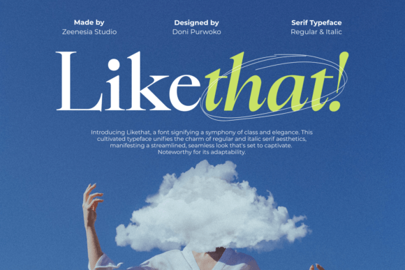 Likethat Font: Elegant Typography for Digital Marketing