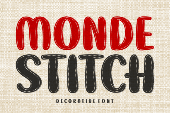 Monde Stitch Font: Sewing Style for Makers