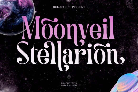 Moonveil Stellarion: A Cosmic Typeface