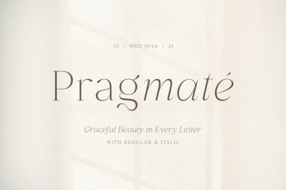 Pragmate: A Classy Serif Font for Makers
