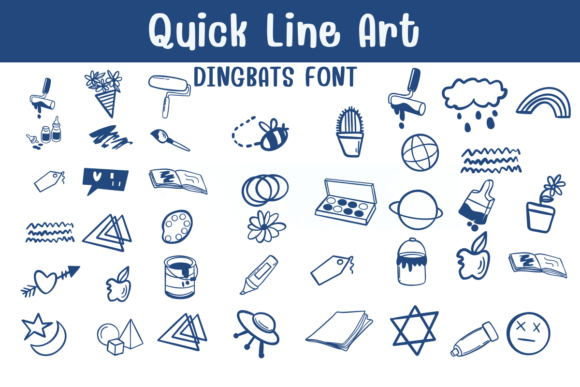 Quick Line Art: A Playful Font for Creative Projects
