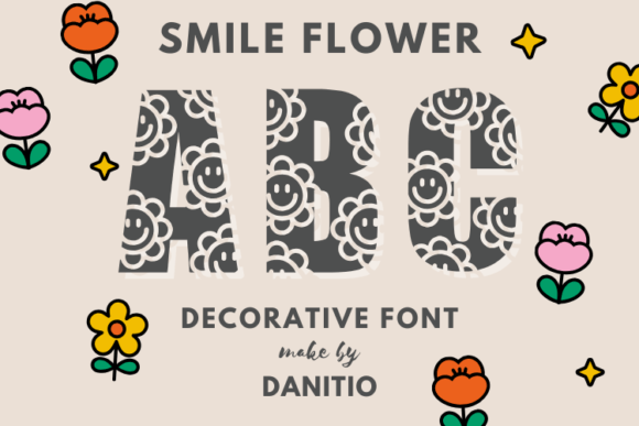 Smile Flower: A Decorative Typeface for Creative Projects