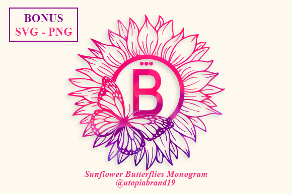 Sunflower Butterflies Font