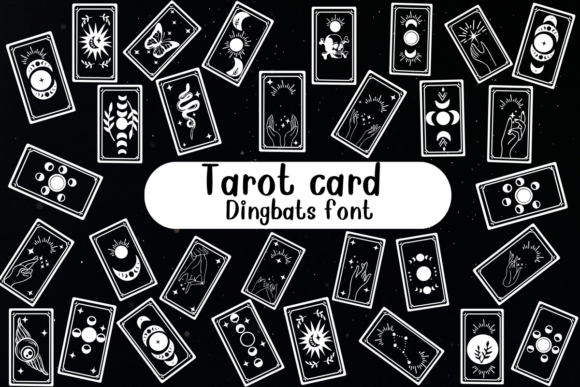 Tarot Card Font for Creative Makers