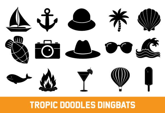 Tropic Doodles: A Sunny Font for Bold Designs