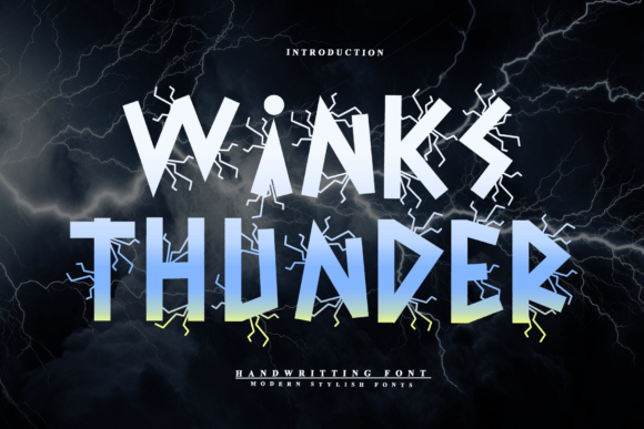 Winks Thunder: A Handwritten Font for Creative Makers