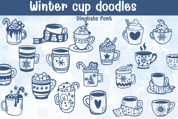 Winter Cup Doodles Font for Business